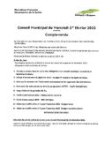 COMPTE RENDU CM DU 01.02.2023