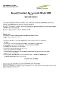 COMPTE RENDU du CM 28.06.2023